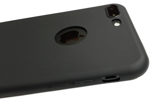 Ultratenký 0.3 mm matný kryt tmavý na Apple iPhone 7 Plus / 8 Plus - černý