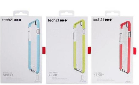 Světle modrý odolný obal Tech 21 pro Apple iPhone 6/6S