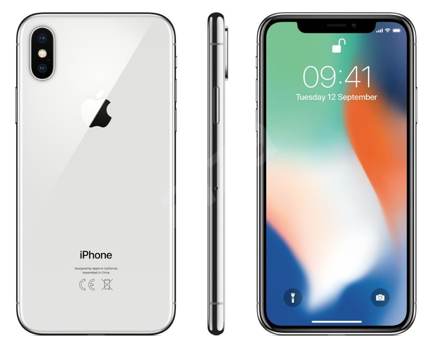 iPhone X 64GB silver-nový