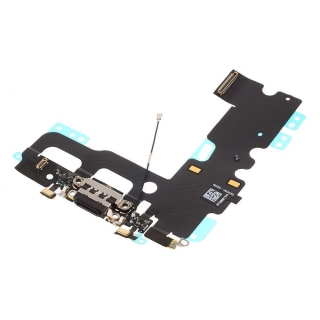 Napájecí a datový konektor s jack konektorem a flex kabelem pro Apple iPhone 7 - vesmírně šedá