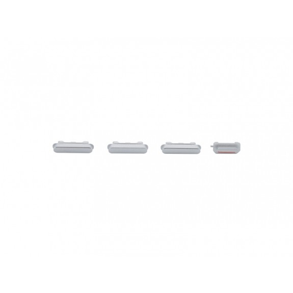 Náhradní postranní tlačítka pro Apple iPhone 6 (Hlasitost + Zapnutí / vypnutí + Ztlumení) - stříbrná (Silver)